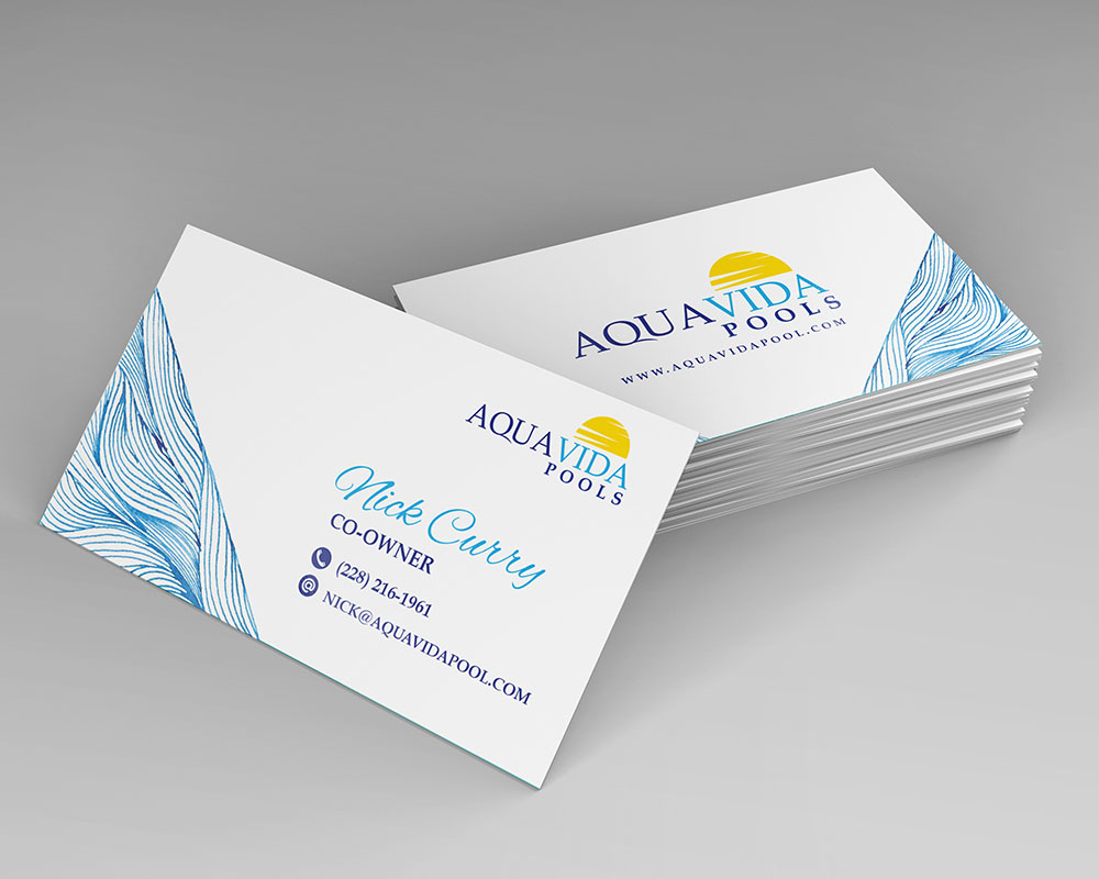 AquaVida Pools logo design by yoecha