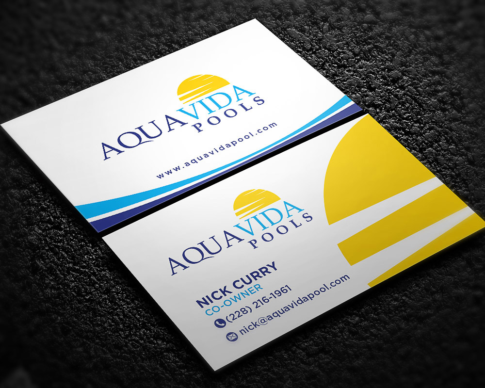 AquaVida Pools logo design by scriotx