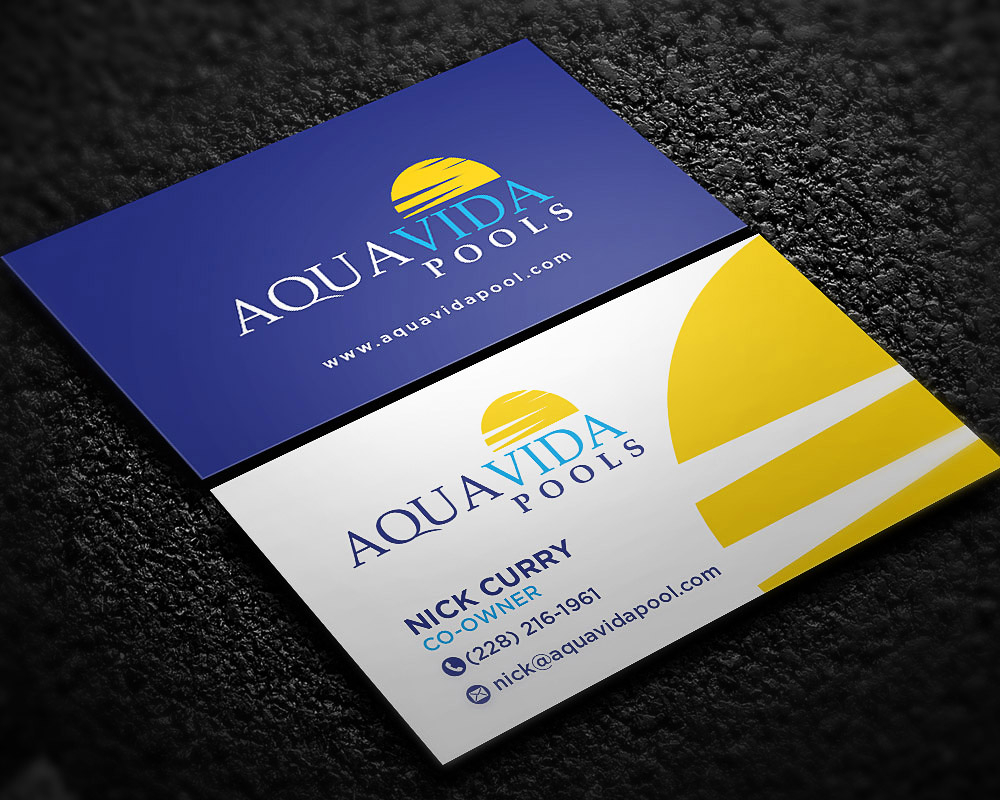 AquaVida Pools logo design by scriotx