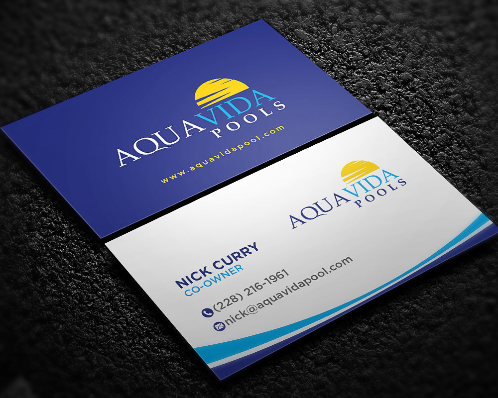 AquaVida Pools logo design by scriotx