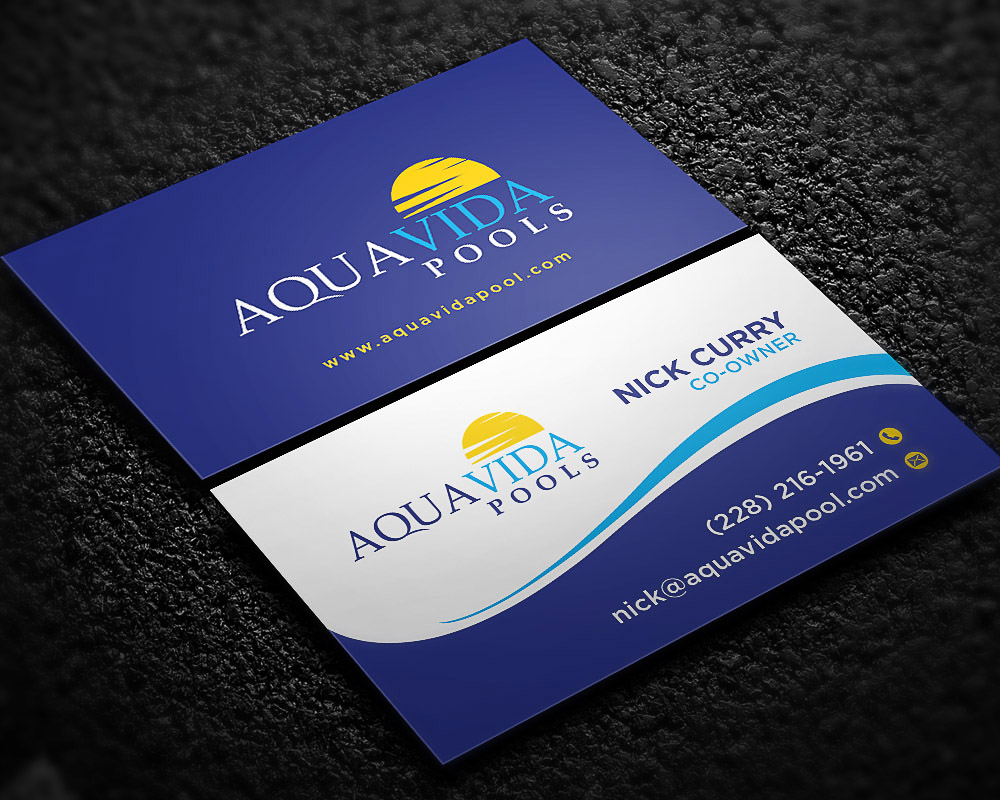 AquaVida Pools logo design by scriotx