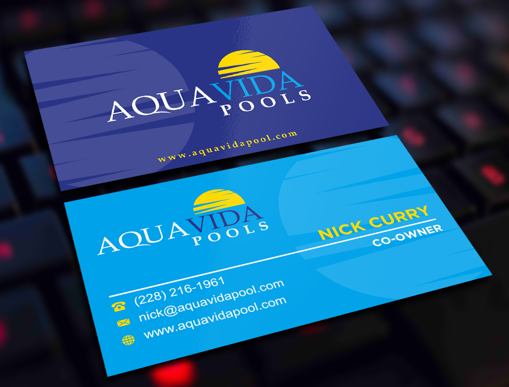 AquaVida Pools logo design by imagine