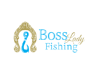Boss Lady Fishing logo design by nona