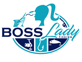 Boss Lady Fishing logo design by PMG