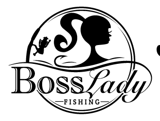 Boss Lady Fishing logo design by LucidSketch