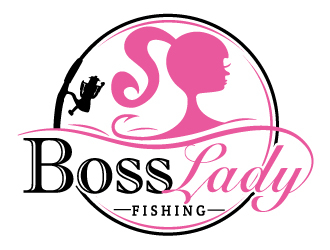 Boss Lady Fishing logo design by LucidSketch
