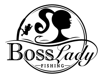 Boss Lady Fishing logo design by LucidSketch