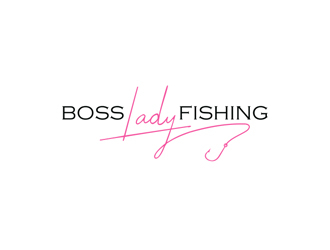 Boss Lady Fishing logo design by Abril