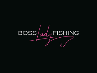 Boss Lady Fishing logo design by Abril