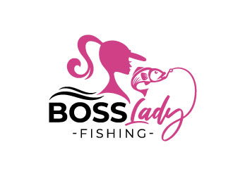 Boss Lady Fishing logo design by iamjason