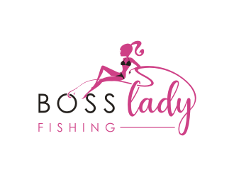 Boss Lady Fishing logo design by superiors