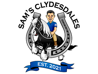 Sam’s Clydesdales  logo design by haze