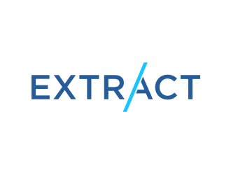 Extract logo design by puthreeone
