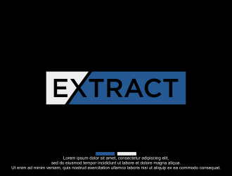 Extract logo design by bebekkwek