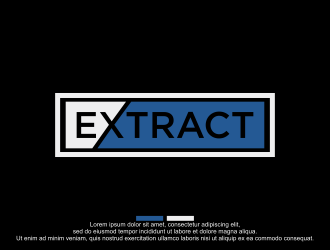 Extract logo design by bebekkwek