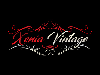 Xenia Vintage logo design by akilis13