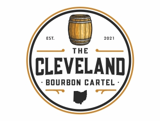 The Cleveland Bourbon Cartel logo design by Mardhi