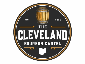 The Cleveland Bourbon Cartel logo design by Mardhi