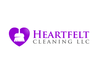 Heartfelt Cleaning LLC logo design by lexipej