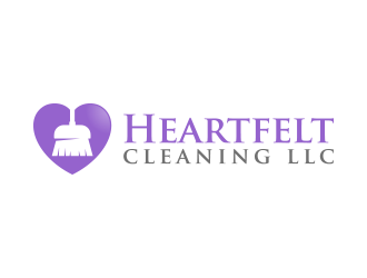 Heartfelt Cleaning LLC logo design by lexipej