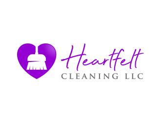 Heartfelt Cleaning LLC logo design by lexipej