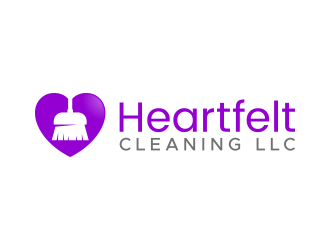 Heartfelt Cleaning LLC logo design by lexipej