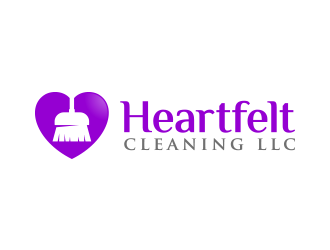 Heartfelt Cleaning LLC logo design by lexipej