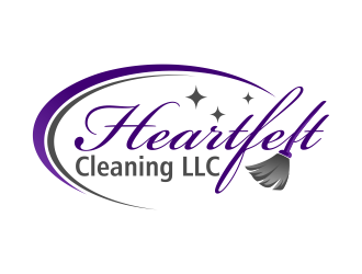 Heartfelt Cleaning LLC logo design by ingepro