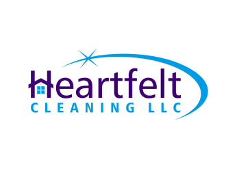 Heartfelt Cleaning LLC logo design by ingepro