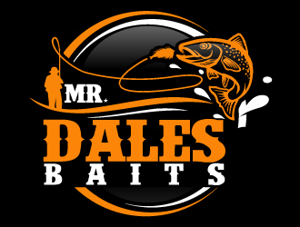 MR.DALES BAITS logo design by ElonStark