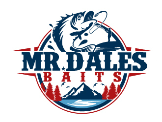 MR.DALES BAITS logo design by ElonStark
