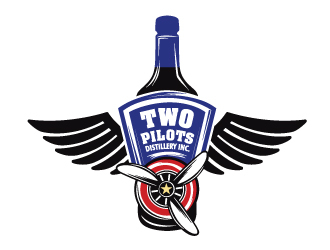 Two Pilots Distillery Inc.  logo design by Jairose08