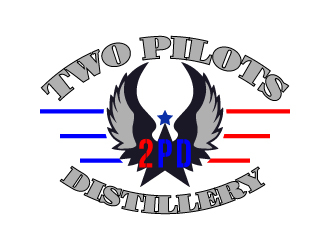 Two Pilots Distillery Inc.  logo design by pilKB