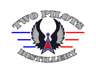 Two Pilots Distillery Inc.  logo design by pilKB