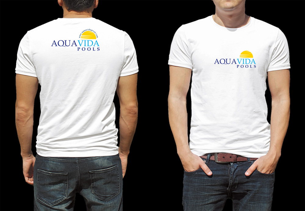 AquaVida Pools logo design by grea8design
