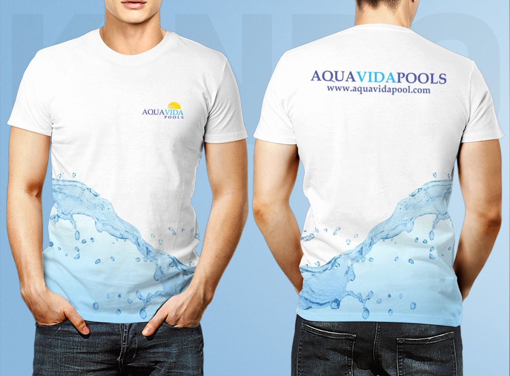 AquaVida Pools logo design by Kindo