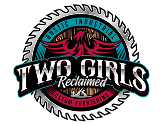 Two Girls Reclaimed logo design by DreamLogoDesign