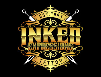 Inked Expressions  logo design by daywalker