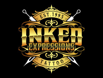 Inked Expressions  logo design by daywalker