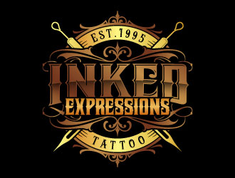 Inked Expressions  logo design by daywalker