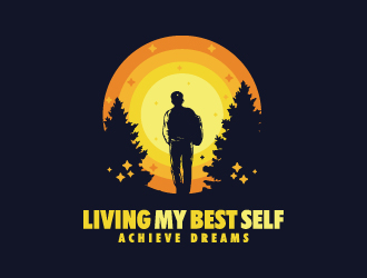 Living My Best Self logo design by GETT