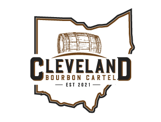 The Cleveland Bourbon Cartel logo design by fillintheblack