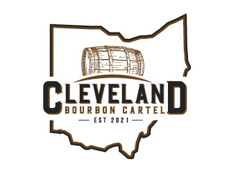 The Cleveland Bourbon Cartel logo design by fillintheblack