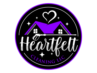 Heartfelt Cleaning LLC logo design by ingepro