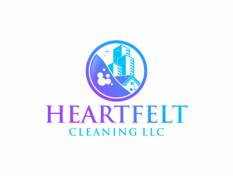 Heartfelt Cleaning LLC logo design by InitialD