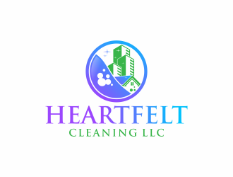 Heartfelt Cleaning LLC logo design by InitialD