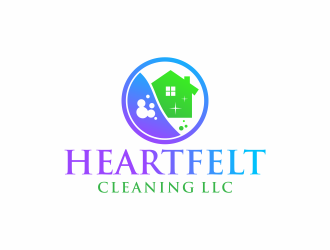 Heartfelt Cleaning LLC logo design by InitialD