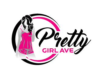 Pretty Girl Ave  logo design by ElonStark