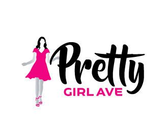 Pretty Girl Ave  logo design by ElonStark