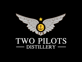 Two Pilots Distillery Inc.  logo design by pilKB